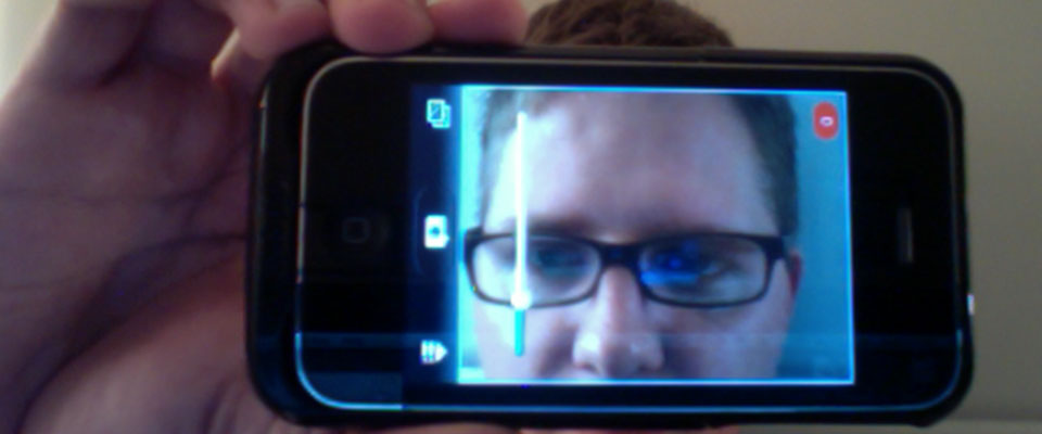 Filming yourself on iPhone